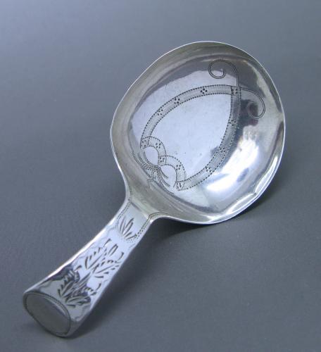 A George III Antique Sterling Silver Caddy Spoonby Cocks & Bettridge in 1808
