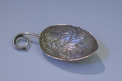 A George III Antique Sterling Silver Caddy Spoon made in 1799