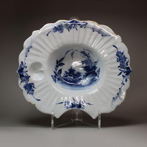 Dutch Delft blue and white barber's bowl