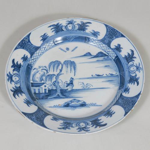 18th century English Delft Charger