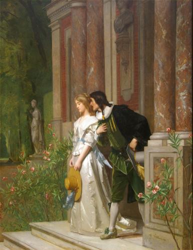 Florent Willems (Belgian 1823-1905) The Proposal 