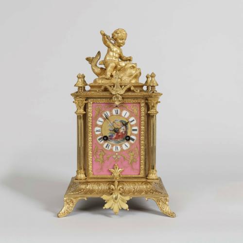Table Clock in the Louis XVI Manner By Japy Frères