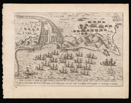 The first printed view of Santiago, Cape Verde