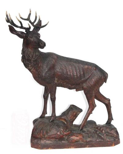 A fine late 19th century Black Forest stag