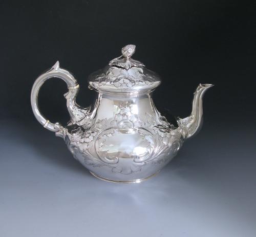 William Smily silver teapot 1855