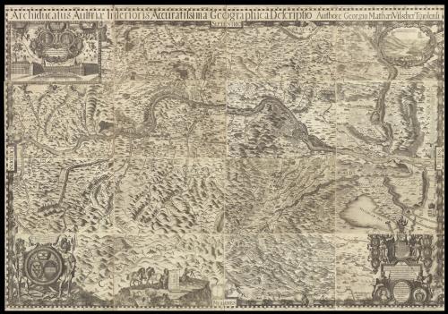 Vischer's sumptuous wall maps of Upper and Lower Austria, used in the Treaty of Versailles