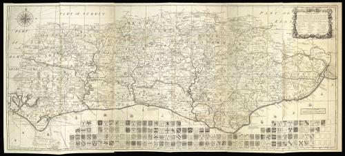 Sussex - The first large-scale map of Sussex