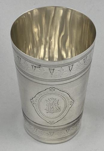 Barnard silver beaker 1874