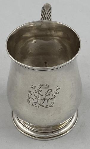 Samuel Meriton Georgian silver mug tankard 1775