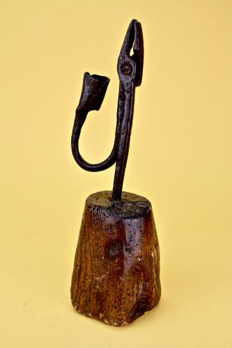 An 18th Century Irish Rushnip and Candle holder