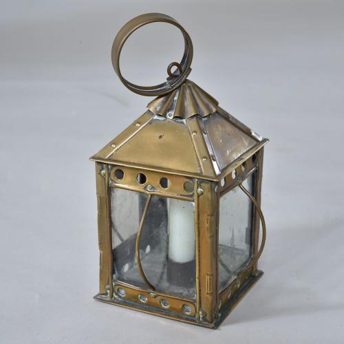 Antique Small Brass Lantern