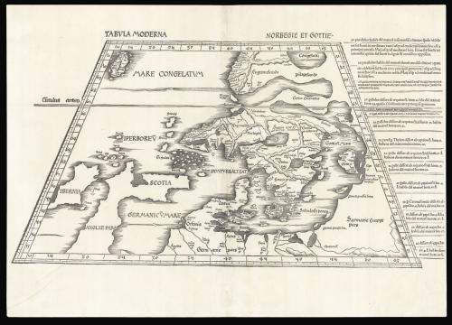 Waldeseemuller's map of Scandinavia