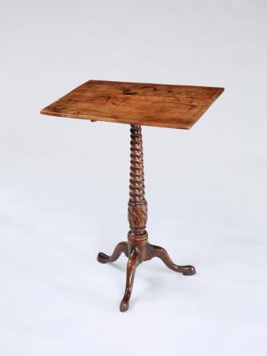 18th Century Yewood Tripod Side Table