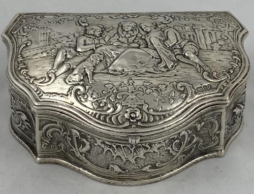 Victorian antique silver box 1901 Reynolds and Westwood