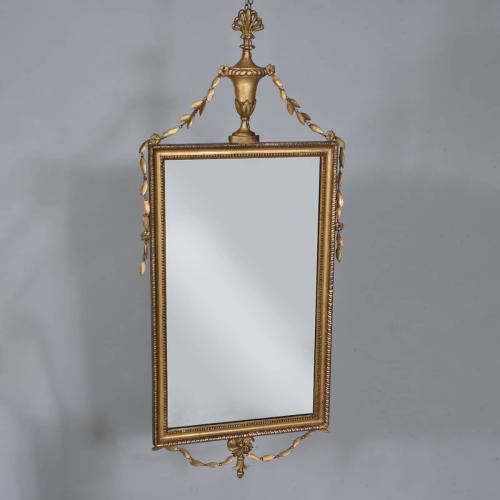 Antique Carved and Gilded Mirror