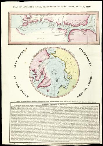 Rare broadsheet detailing one of the most important Arctic expeditions
