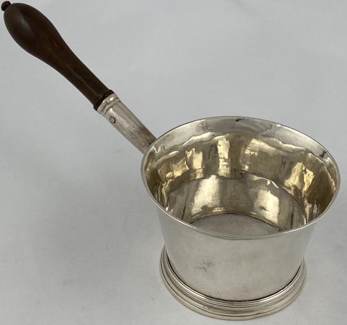 George Greenhill Jones Georgian silver brandy pan warmer 1728