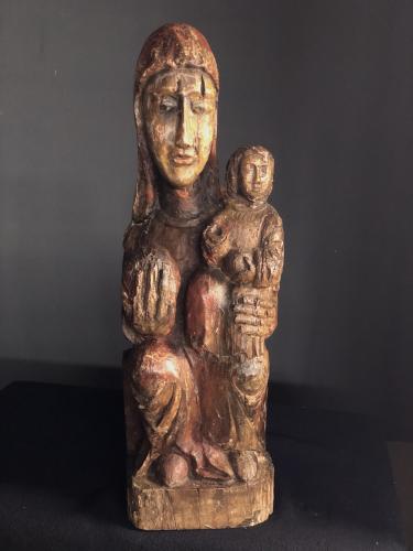 Enthroned Madonna and child