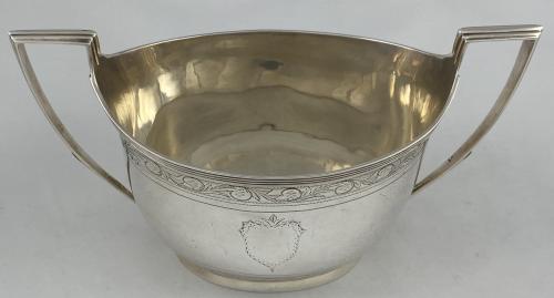 John Emes Georgian silver bowl 1800