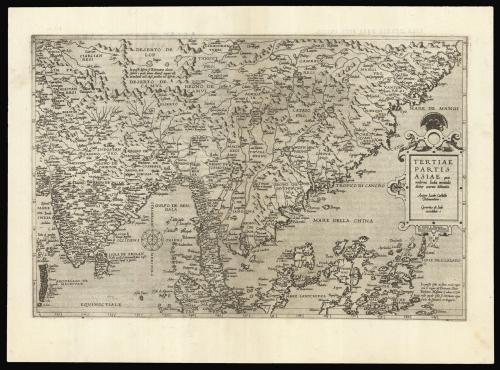 De Jode's rare map of Southeast Asia