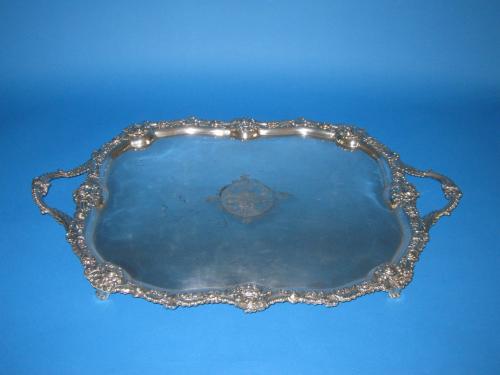 Regency Old Sheffield Plate Silver Tea Tray, circa 1825