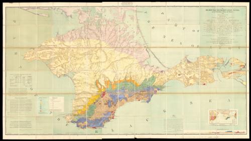 A geological map of the Crimean Peninsula