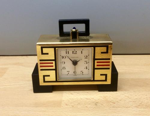 Cartier Art Deco Travel Clock / Alarm Clock