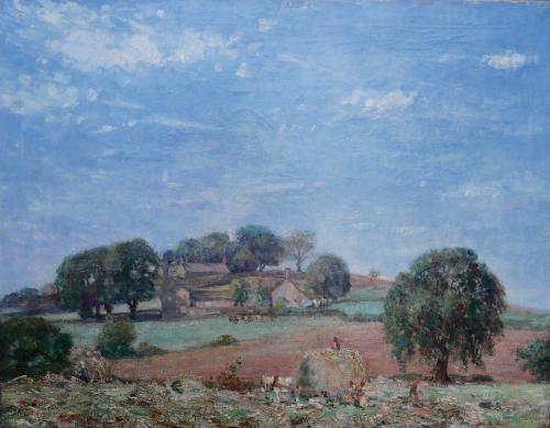 A Yorkshire Harvest by Herbert Frank Royle (1875-1958)