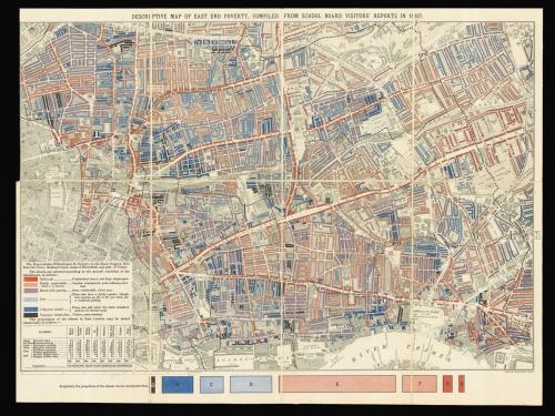 Charles Booth's rare poverty map of London's East End