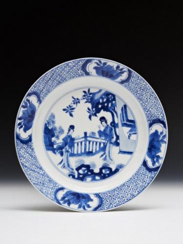 Chinese porcelain plate, circa 1700, Kangxi reign, Qing dynasty