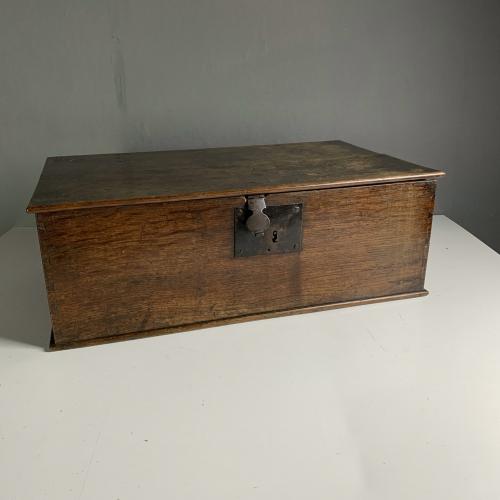 Oak bible box, circa 1780