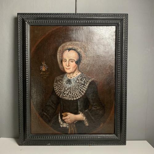 Portrait of a Lady, Spanish, Oil on Canvas