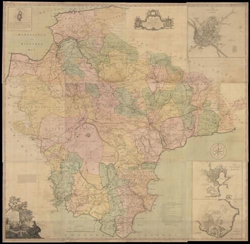 Devon - Benjamin Donn's prize-winning map of Devon