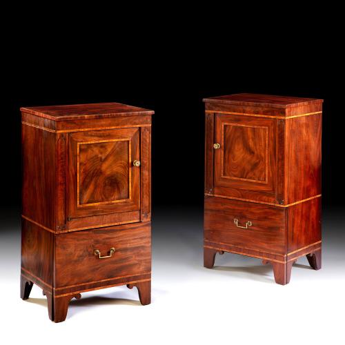 A Fine Pair of 18th Century Bedside Cabinets