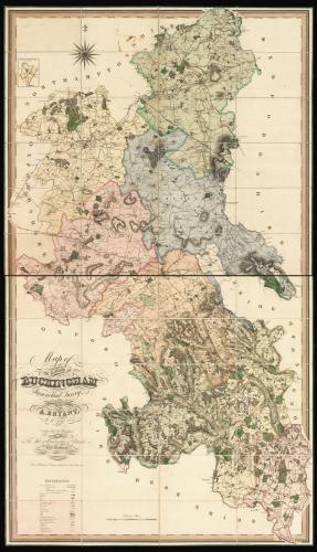 Buckinghamshire - Bryant's large-scale map of Buckinghamshire
