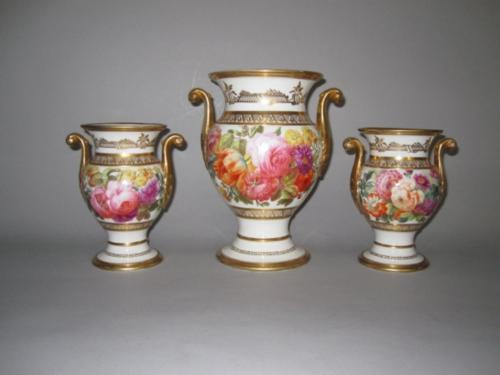 Garniture SPODE Vases, circa 1815