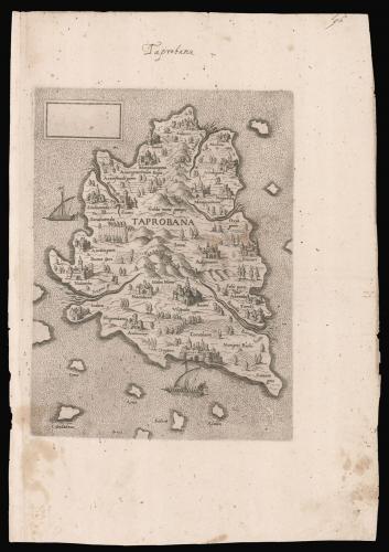 The only map of Sri Lanka published by the Lafreri school