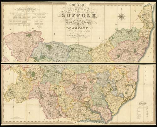 Bryant's large-scale map of Suffolk