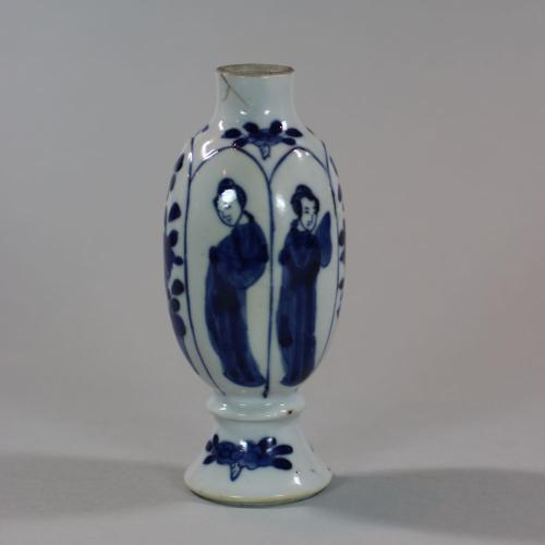Chinese blue and white miniature vase, Kangxi (1662-1722)
