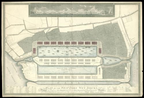 Separately issued plan of the proposed West India Docks