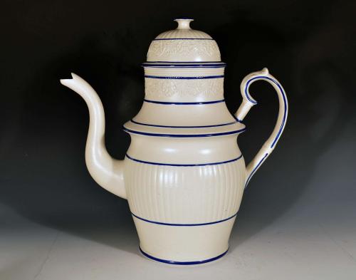 A Large Castleford-type Coffee Pot & Cover, Circa 1820