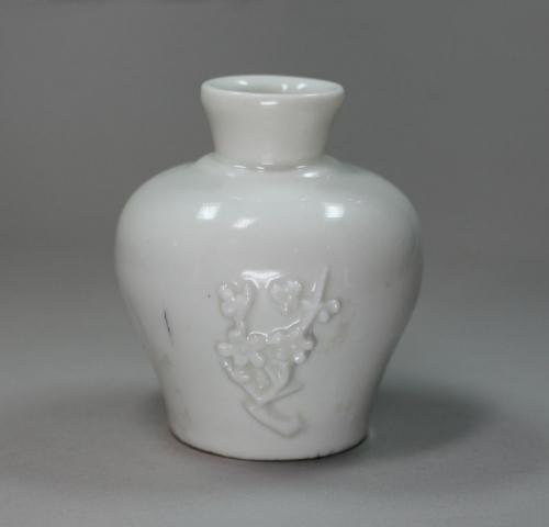 Chinese blanc-de-chine squat jar, 17th century