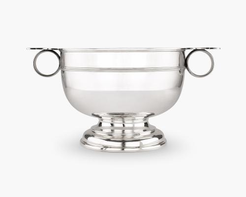 Early 20th century silver punch bowl