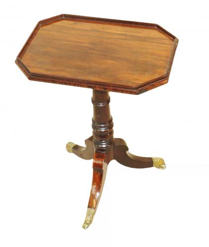 19th Century Regency Rosewood Kettle Stand Wine Table