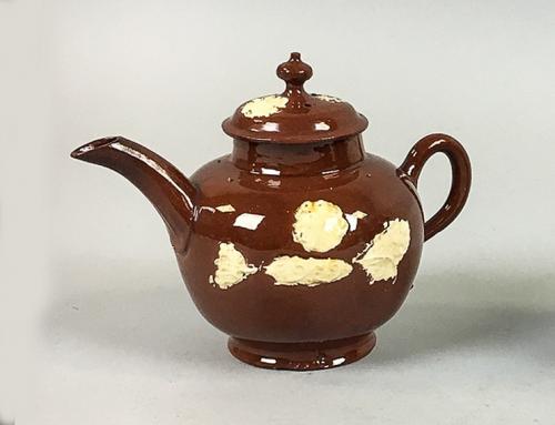 Early English Pottery Redware Teapot, 1760