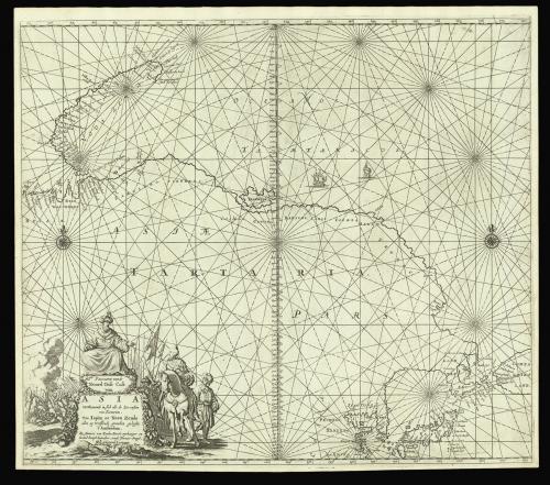 One of the first sea charts of north-east Asia