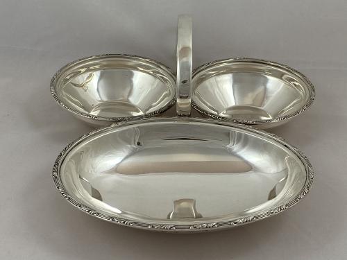 Heath and Middleton silver biscuit dish 1904