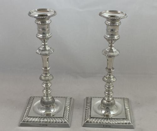 Silver candlesticks Bradbury 1907