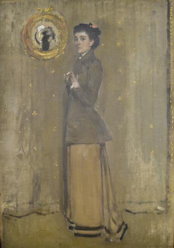 Edward Arthur Walton - Portrait of Miss Jane Aitken - oil and watercolour on linen