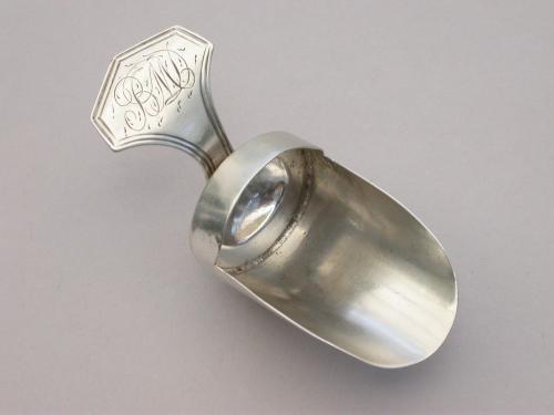 George III Silver Scoop Caddy Spoon